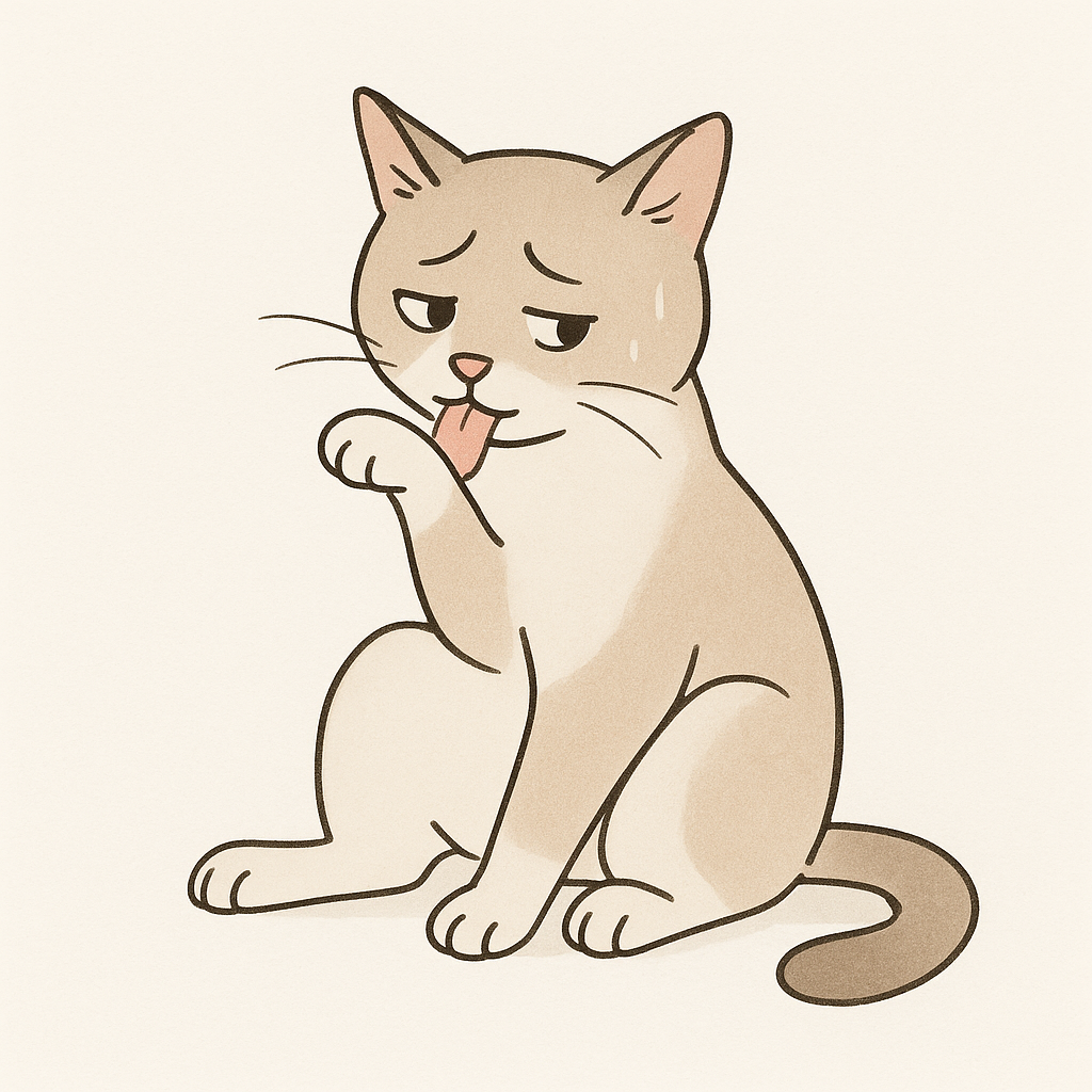 貓咪失敗時會理毛裝傻？揭開「替代行為」的有趣心理學