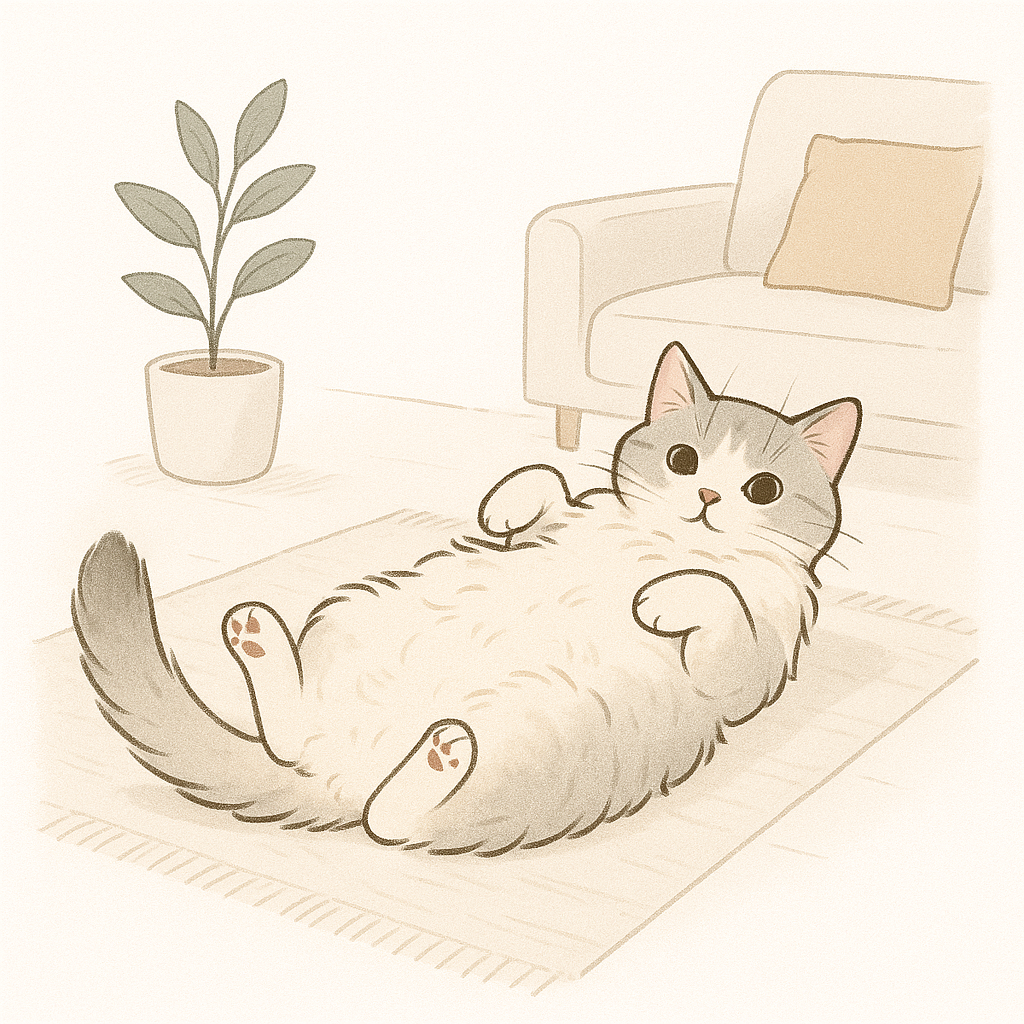 貓咪翻肚就是想被摸？揭開「露肚肚」背後的信任與陷阱