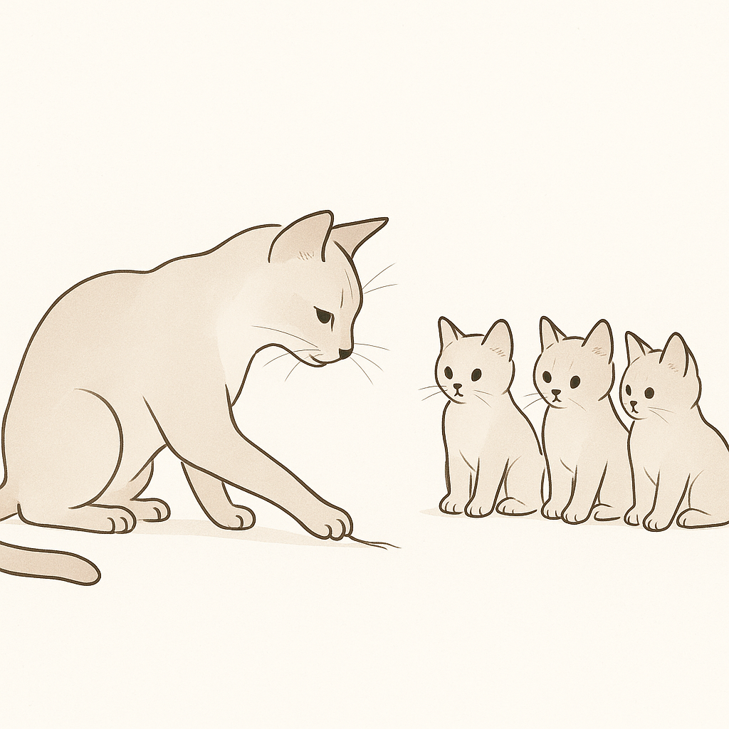 貓咪的生存技能是誰教的？揭開貓媽媽的神奇教育學