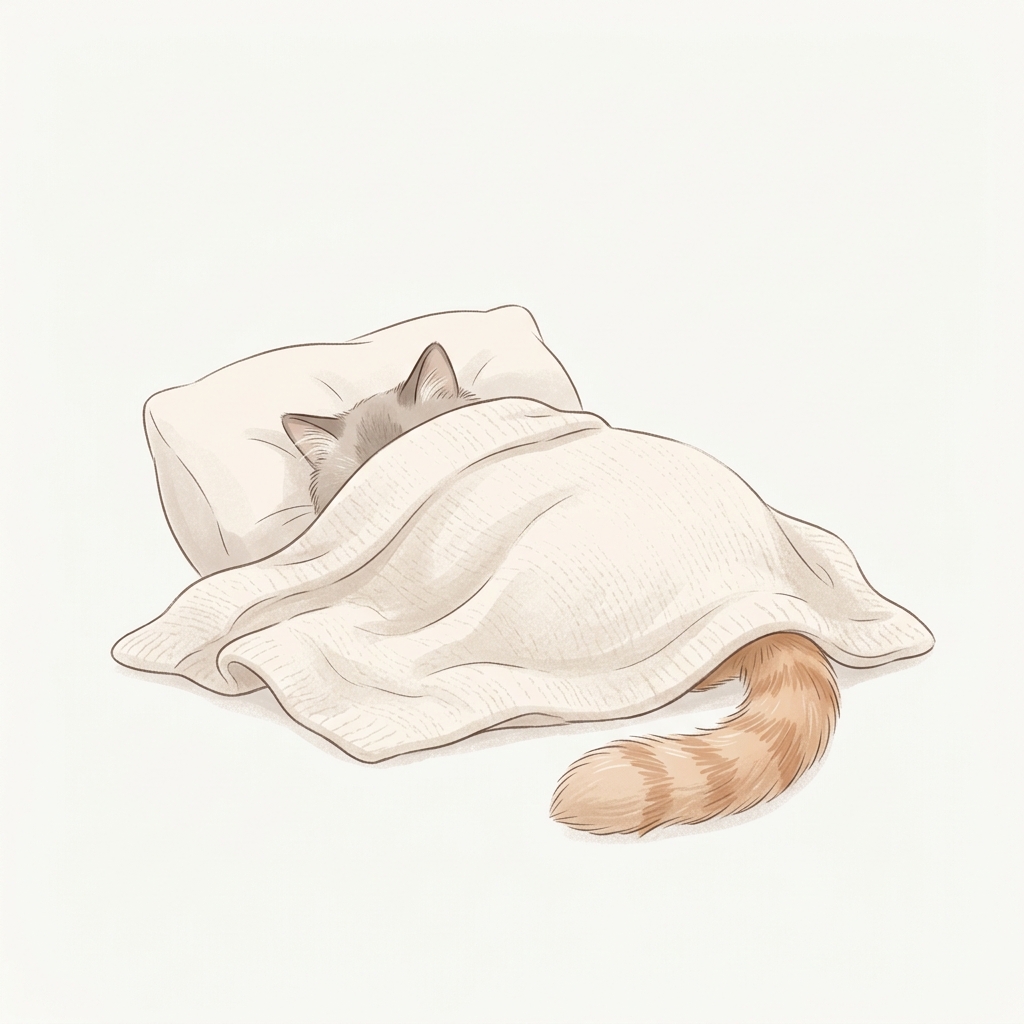 主子為什麼愛鑽被窩？揭開貓咪把頭埋進去睡覺的祕密